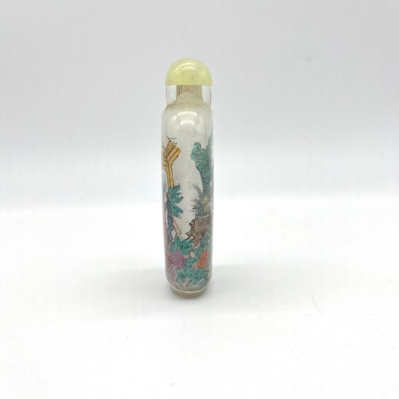 Vintage Chinese Snuff‎ Bottle Hand Painted Glass Asian Art Decor Collectible - Picture 2 of 5